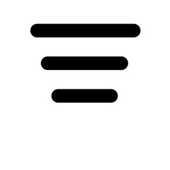 Obraz premium Simple Menu Vector Icon