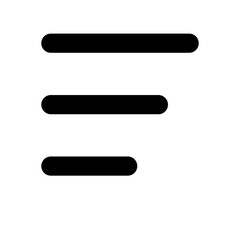 Obraz premium Simple Menu Vector Icon