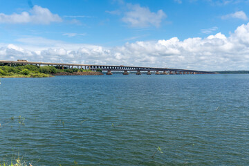 Rollemberg-Vuolo Road and Rail Bridge inland Brazil