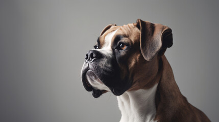 Fototapeta premium Captivating Focus of a Dog generative ai