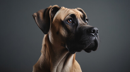 Obraz premium close up of a dog generative ai