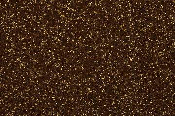 Fototapeta na wymiar Black and Gold bronze Glitter confetti painting dot blot. Abstract glow shine background.