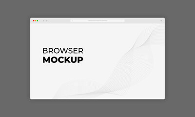 browser window mockup. website template. web site screen mock up