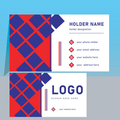 business card template. vector design. modern layout, unique and new design