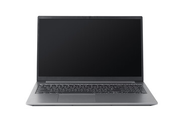 Laptop on white background
