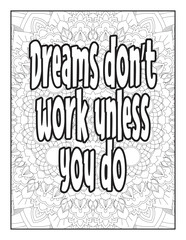 Quotes. Motivational quotes coloring page. Inspirational quotes coloring page. Positive quotes coloring page. Good vibes. Motivational swear word. Motivational typography. Mandala Coloring Pages