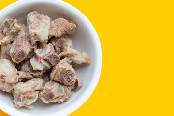 Boiled pork ribs. Asian cuisine