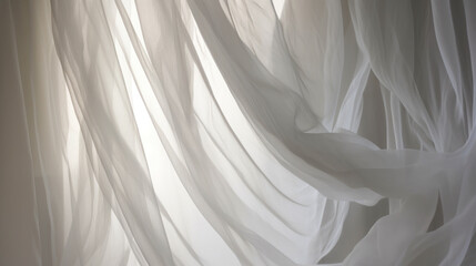 Light delicate and translucent fabric pattern generative ai