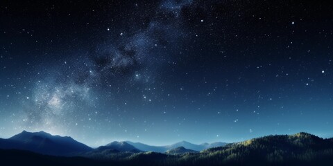 beautiful sky night with stars background