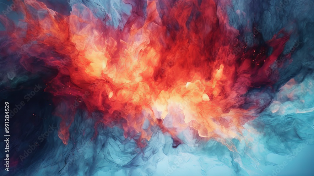 Poster Colorful dynamic swirl abstract background pattern design. Suitable background and wallpaper, youtube banner. Generative ai