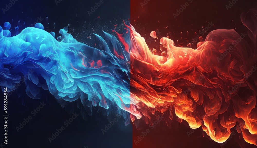Poster Colorful dynamic swirl abstract background pattern design. Suitable background and wallpaper, youtube banner. Generative ai
