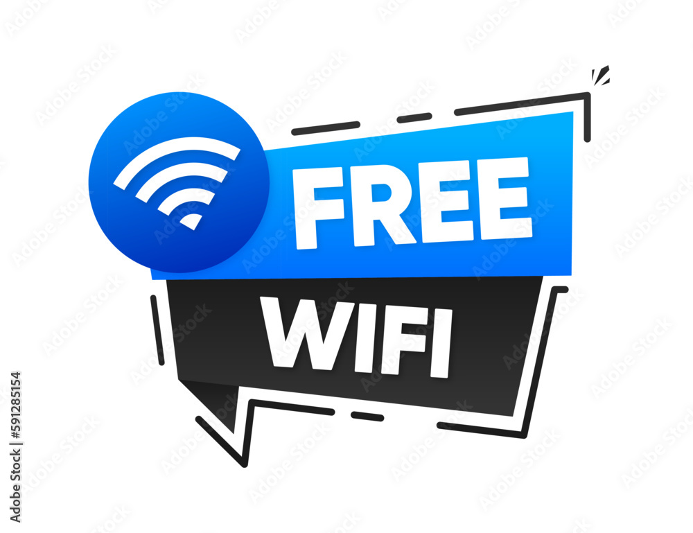 Poster free wi-fi zone. wireless internet network connection. free traffic distribution for users. vector i
