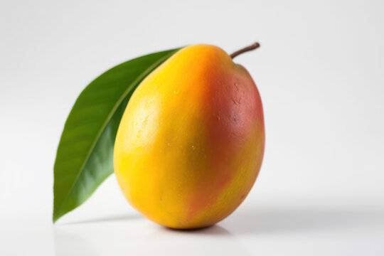 Mango, Fresh mango on a white background, generative ai, Fresh tasty fruit
