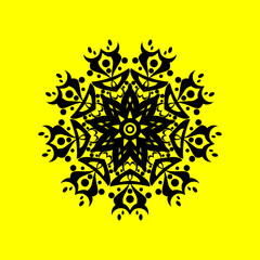 vintage and cool mandala illustration.