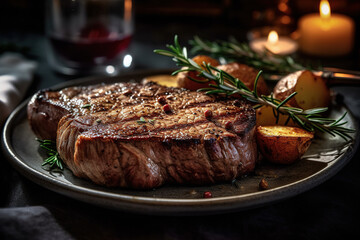 Satisfy Your Cravings with a Juicy Steak and Crispy Roasted Potatoes