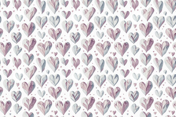 Seamless Heart Pattern. Valentine's Day background.