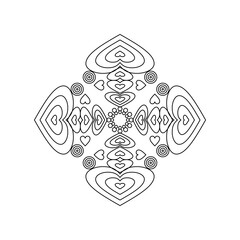 vintage and cool mandala illustration.