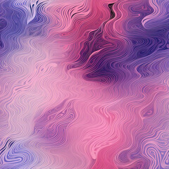 Fototapeta premium Pink and Purple Wavy Abstract Seamless Pattern 06. Generative AI.