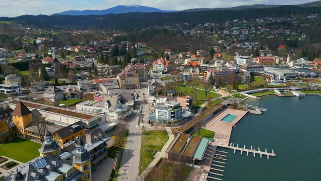 City of Velden at Lake Woerthersee in Austria - travel photography