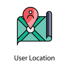 User Location icon. Suitable for Web Page, Mobile App, UI, UX and GUI design