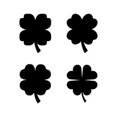 Clover icon vector illustration. clover sign and symbol. four leaf clover icon.