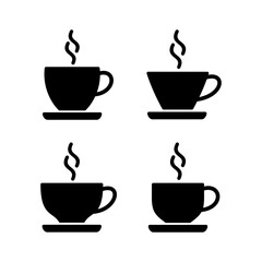 Obraz premium coffee cup icon vector illustration. cup a coffee sign and symbol