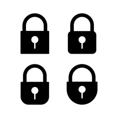 Lock icon vector illustration. Padlock sign and symbol. Encryption icon. Security symbol