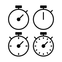 stopwatch icon vector illustration. Timer sign and symbol. Countdown icon. Period of time