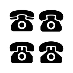 Telephone icon vector illustration. phone sign and symbol