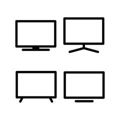 Tv icon vector illustration. television sign and symbol