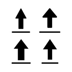 Upload icon vector illustration. load data sign and symbol