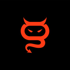 devil vector logo