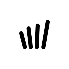 Obraz premium modern bar chart vector logo premium sign