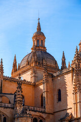 Segovia Cathedral is the Gothic style Roman Catholic cathedral located in the Plaza Mayor in Segovia, Spain.