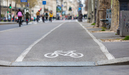 Obraz premium Une piste cyclable 