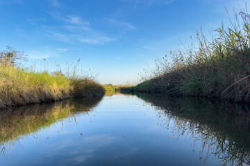 View of Caster river in Ovar