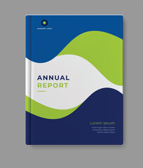 business annual report modern minimalist cover design