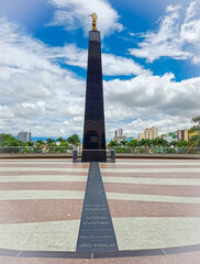 Aparecida, Sao Paulo, Brazil - November 30, 2022. Builders Memorial, monument located next to the New Basilica of Our Lady of Aparecida in the state of S&atilde;o Paulo.