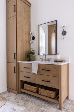 bathroom with furniture