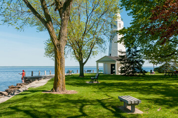 Kimberly Point Lighthouse At Kimberly Point Park on Lake Winnebago, Neenah, Wisconsin