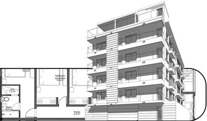 Urban Living in Style: Four-Level Home, Contemporary Architecture, Exterior Facade, Single Family Residence