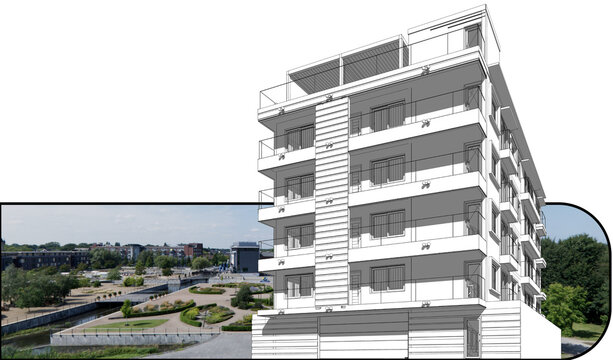 Urban Living in Style: Four-Level Home, Contemporary Architecture, Exterior Facade, Single Family Residence