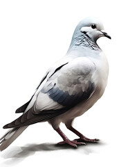 Dove, Watercolor, Bird, Logo, Beautiful. Generative AI
