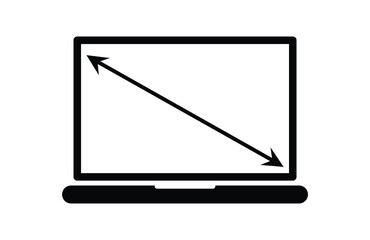 laptop icon showing laptop display with arrow.