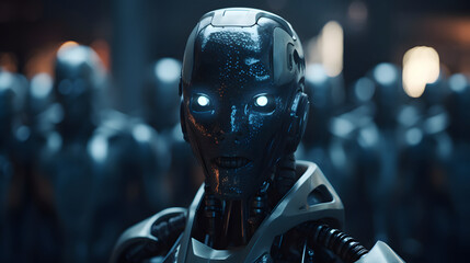 Fototapeta premium artificial intelligence awakens