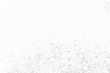 Photo image of falling down snow, heavy big small size snows. Freeze shot on black background isolated overlay. Fluffy White snowflakes splash cloud in mid air. Real Snow high speed shutter
