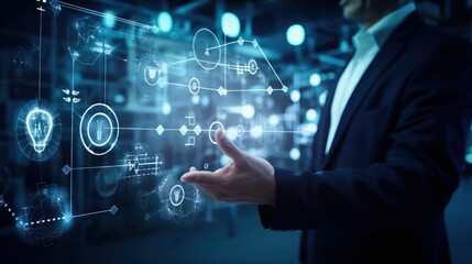 Fototapeta premium Conceptual image for Business and Technology