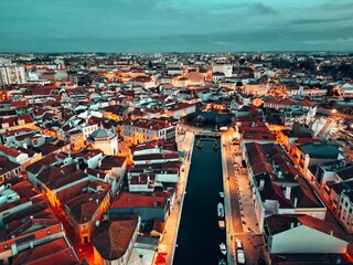 Aveiro Sky View vista de drone- panorâmica