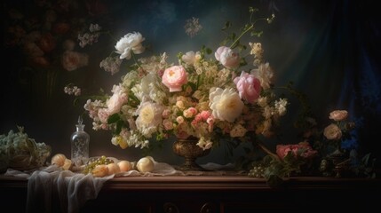 Fototapeta premium Luminous ethereal flowers in spring