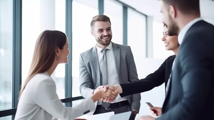 Client engagement meeting with customers